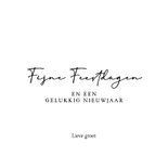 Luxe nieuwjaarskaart 2026 met gouden klok 3