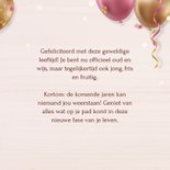 Luxe verjaardagskaart 30 met feestelijke heliumballonnen 3