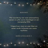 Luxe zakelijk bedankkaart kerst met goudlook typografie  3