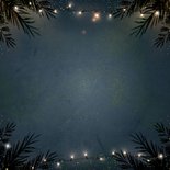 Luxe zakelijk bedankkaart kerst met goudlook typografie  Achterkant