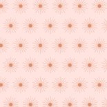 Minimalistisch geboortekaartje met subtiele zon in roze Achterkant