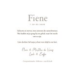 Minimalistisch rouwkaartje met sneeuwklokje voor baby 3