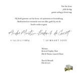 Minimalistische rouwkaart botanisch blad waterverf 3