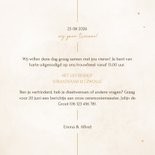Minimalistische trouwkaart met gouden details 3