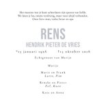 Moderen rouwkaart vierkant landschap 4 foto's silhouet vogel 3