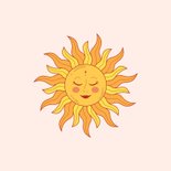 Modern sterkte kaartje met zonnetje ik stuur je zonnestralen 2