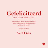 Moderne felicitatiekaart geboorte hello little met naam 3