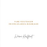 Moderne kerstkaart 2027 in goud 3