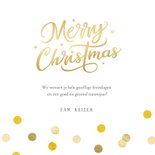 Moderne kerstkaart met 4 eigen foto's en Merry Christmas 3