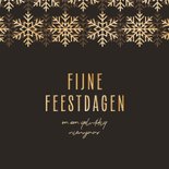 Moderne kerstkaart met goudfolie sneeuwvlokken 3