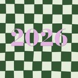 Moderne kerstkaarten met groene blokjes 2027 2