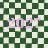 Moderne kerstkaarten met groene blokjes 2027 2