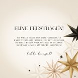 Moderne Nieuwjaarskaart 2026 papieren kerststerren  3