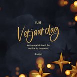 Moderne verjaardag ster goud blauw 3