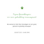 Moderne vierkante foto kerstkaart met ruimte voor 4 foto's 3