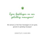 Moderne vierkante foto kerstkaart met ruimte voor 4 foto's 3