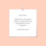 Moederdag kaart lief met hippe 3d hartjes ballonnen en foto 3