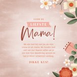 Moederdag kaart liefste mama met bloemen plantjes & hartjes 3