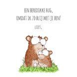 Moederdagkaart beertjes - Een beredikke knuffel voor mama! 3