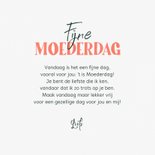 Moederdagkaart bloemen hartjes fleurig foto best mom ever 3