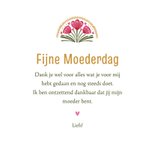 Moederdagkaart bloemen schubben patroon foto 3