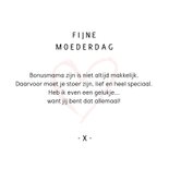 Moederdagkaart bonus mama vaandel confetti roze 3