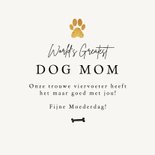 Moederdagkaart dog mom grappig hond goud 3