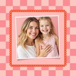 Moederdagkaart hip en trendy blokjes roze liefste mama 2