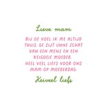 Moederdagkaart in Brabants dialect 'ons mam' 3
