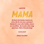 Moederdagkaart liefste mama en oma roze hartjes 3