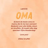 Moederdagkaart liefste oma en mama rode hartjes 3