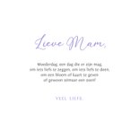 Moederdagkaart met foto van lavendel en ondergaande zon 3