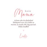 Moederdagkaart strik met bloemen 3