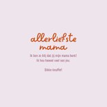 Moederdagkaart voor de allerliefste mama van de wereld paars 3