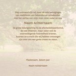 Mooie rustige bedankkaart met de stilte van de natuur 3