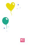 Nierstichting verjaardagskaart vrolijk met ballonnen 2