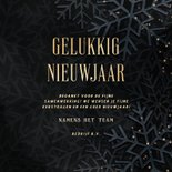 Nieuwjaarskaart 2025 met sprankelende kerstbal 3