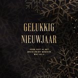 Nieuwjaarskaart 2027 met foto kerstbal en sneeuwvlokken 3