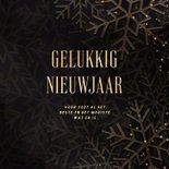 Nieuwjaarskaart 2027 met foto kerstbal en sneeuwvlokken 3