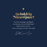 Nieuwjaarskaart fotocollage sterren gelukkig nieuwjaar goud 3