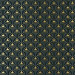 Nieuwjaarskaart gelukkig nieuwjaar - art deco stijl met goud Achterkant