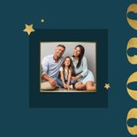 Nieuwjaarskaart grafisch modern goud foto 2026 liefde 2