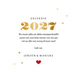 Nieuwjaarskaart hart van wensen 3