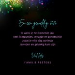 Nieuwjaarskaart lichtpuntjes vuurwerk holografisch 2027 3