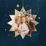 Nieuwjaarskaart liefdevol sterren goud fotokaart nieuwjaar 2