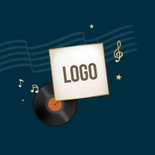 Nieuwjaarskaart muzikaal 2027 instrumenten fijne feestdagen 2