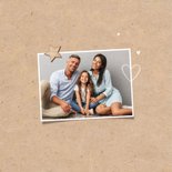 Nieuwjaarskaart persoonlijk fotocollage hart liefde sterren 2