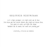 Nieuwjaarskaart persoonlijk fotocollage hart liefde sterren 3