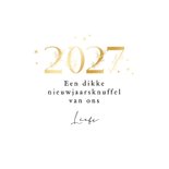 Nieuwjaarskaart sprankelend 2027 goud sterren foto's 3
