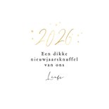 Nieuwjaarskaart sterretjes sprankelend foto goud 2026 3
